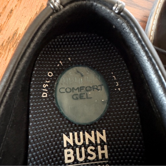 Men's Nunn Bush Carmelo Plain Toe Oxfords Black Dress Shoes 10.5 - Picture 7 of 14